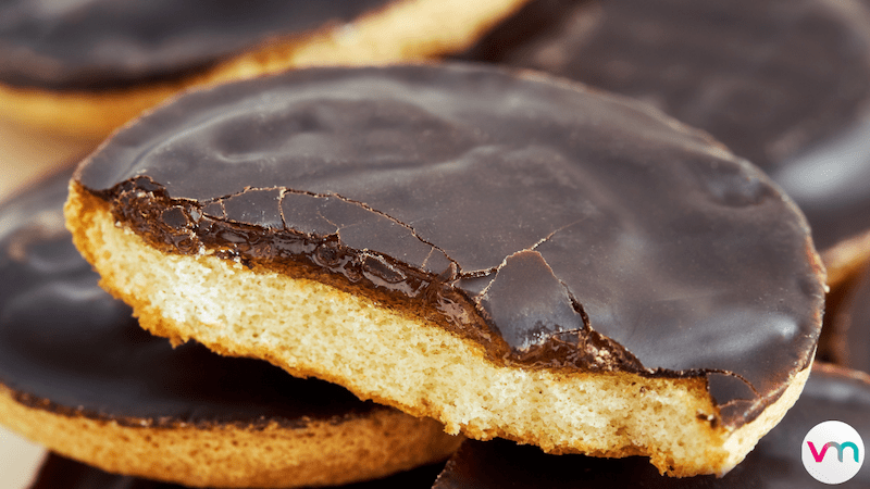 Jaffa cake close up